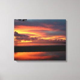 Ocean Sunset Canvas Print Leinwanddruck