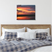 Ocean Sunset Canvas Print Leinwanddruck (Insitu (Schlafzimmer))
