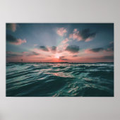 Ocean Sunset Custom Poster (Vorne)