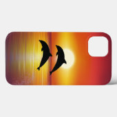 Ocean Sunset Delphins Couple Playing Liebe iPad Ca Case-Mate iPhone Hülle (Rückseite (Horizontal))