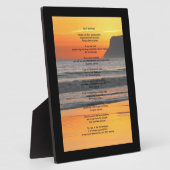 Ocean Sunset "Do it Anyway" Fotoplatte (Seite)