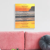 Ocean Sunset "Do it Anyway" Leinwanddruck (Insitu (Wohnzimmer))