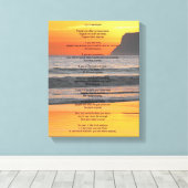 Ocean Sunset "Do it Anyway" Leinwanddruck (Insitu (Holzboden))