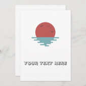 Ocean Sunset Einladung (Vorne/Hinten)