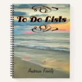 Ocean Sunset Family bis 20735 Notizblock (Vorderseite)