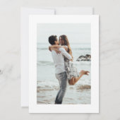 Ocean Sunset Foto Beach Stühle Hochzeit Save The Date (Rückseite)