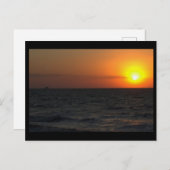 Ocean Sunset Foto Postkarte (Vorne/Hinten)