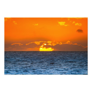 Ocean Sunset Foto Print
