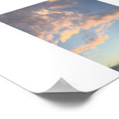 Ocean Sunset Hawaii Panoramafarbfotografie Poster (Ecke)