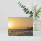 Ocean Sunset in Kauai Postkarte (Stehend Vorderseite)
