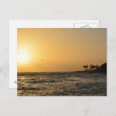 Ocean Sunset in Kauai Postkarte (Vorne/Hinten)