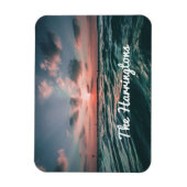 Ocean Sunset individuelle Name Magnet (Vertikal)