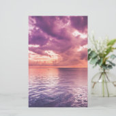 Ocean Sunset Inspiration Briefpapier (Stehend Vorderseite)