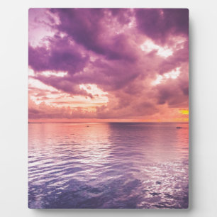 Ocean Sunset Inspiration Fotoplatte