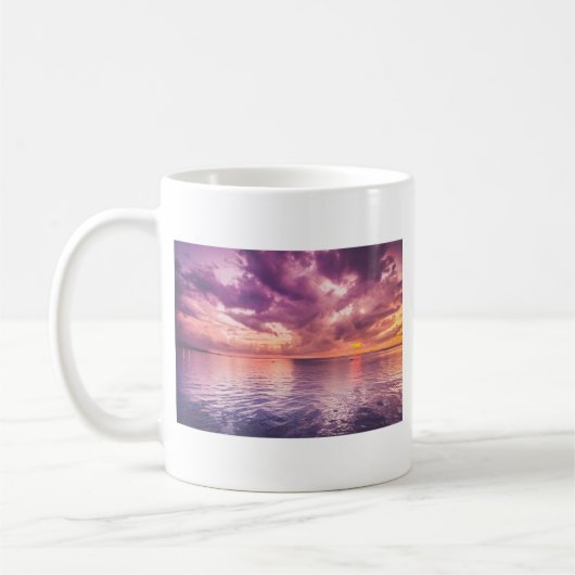Ocean Sunset Inspiration Kaffeetasse (Links)