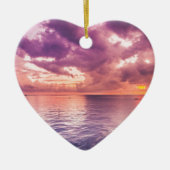 Ocean Sunset Inspiration Keramik Ornament (Vorne)