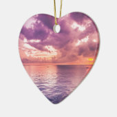 Ocean Sunset Inspiration Keramik Ornament (Links)