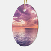 Ocean Sunset Inspiration Keramik Ornament (Links)