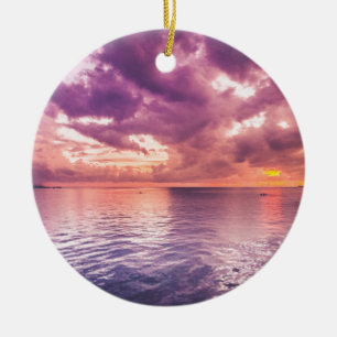Ocean Sunset Inspiration Keramikornament