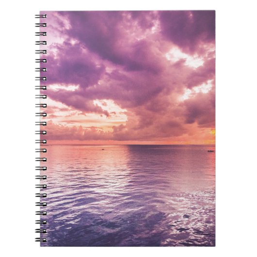 Ocean Sunset Inspiration Notizblock (Vorderseite)