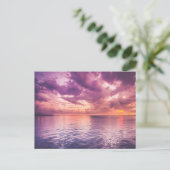 Ocean Sunset Inspiration Postkarte (Stehend Vorderseite)