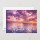 Ocean Sunset Inspiration Postkarte (Vorne/Hinten)