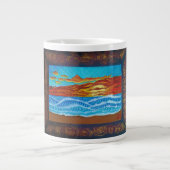 Ocean Sunset Jumbo-Tasse (Vorderseite)