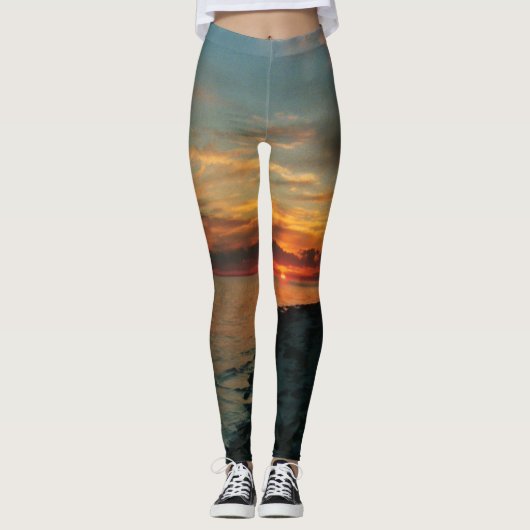 Ocean Sunset Leggings (Vorderseite)