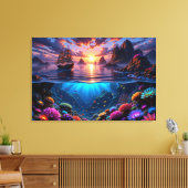 Ocean Sunset Leinwand Art (Insitu (Wohnzimmer))