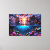 Ocean Sunset Leinwand Art (Vorderseite)