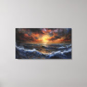 Ocean Sunset Leinwand Art (Vorderseite)