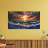 Ocean Sunset Leinwand Art (Insitu (Wohnzimmer))