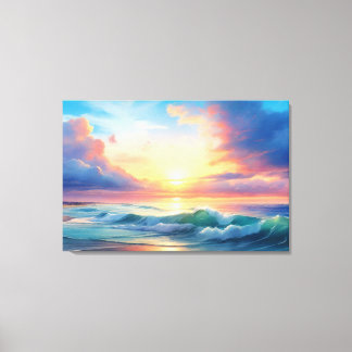 Ocean Sunset Leinwanddruck