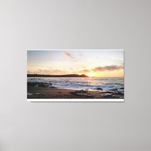 Ocean Sunset Leinwanddruck (Vorderseite)