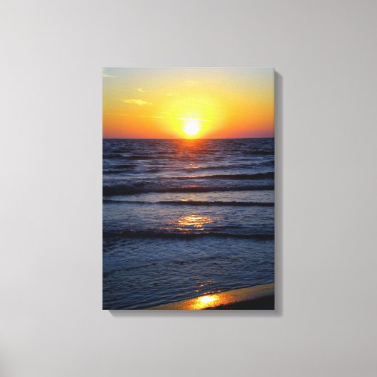 Ocean Sunset Leinwanddruck (Vorderseite)