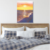 Ocean Sunset Leinwanddruck (Insitu (Schlafzimmer))