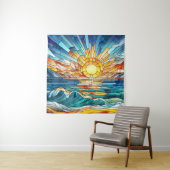 Ocean Sunset Mosaik Art Wandteppich (Beispiel)