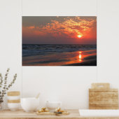 Ocean Sunset - Oak Island, NC Poster (Küche)
