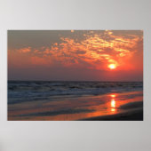 Ocean Sunset - Oak Island, NC Poster (Vorne)