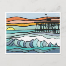 Ocean Sunset Pipe Print