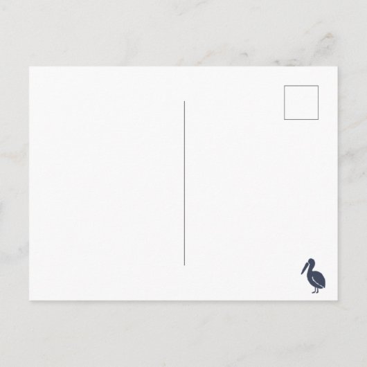 Ocean Sunset Pipe Print Postkarte (Rückseite)