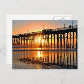 Ocean Sunset Postcard Postkarte (Vorne/Hinten)