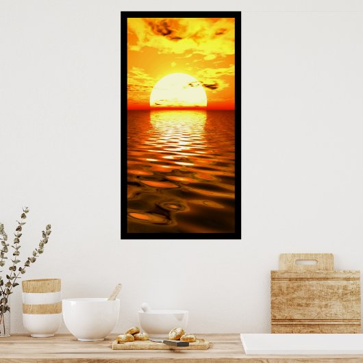 Ocean Sunset Poster (Küche)