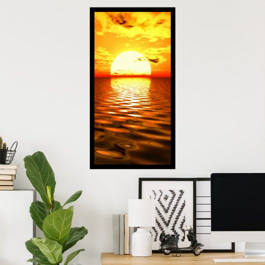 Ocean Sunset Poster (Heimbüro)