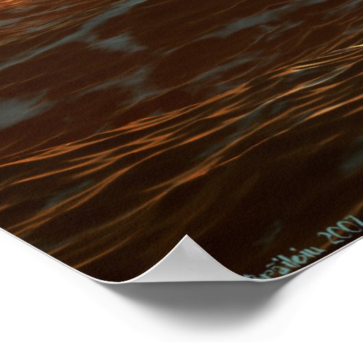 Ocean Sunset Poster (Ecke)