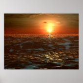 Ocean Sunset Poster (Vorne)