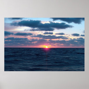 Ocean Sunset Poster
