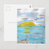 Ocean Sunset Postkarte (Vorne/Hinten)