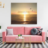OCEAN SUNSET QUOTE LEINWANDDRUCK (Insitu (Wohnzimmer))