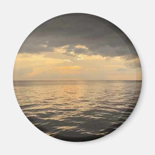 Ocean Sunset Reflection Photography -Beautiful Sea Magnet (Vorne)